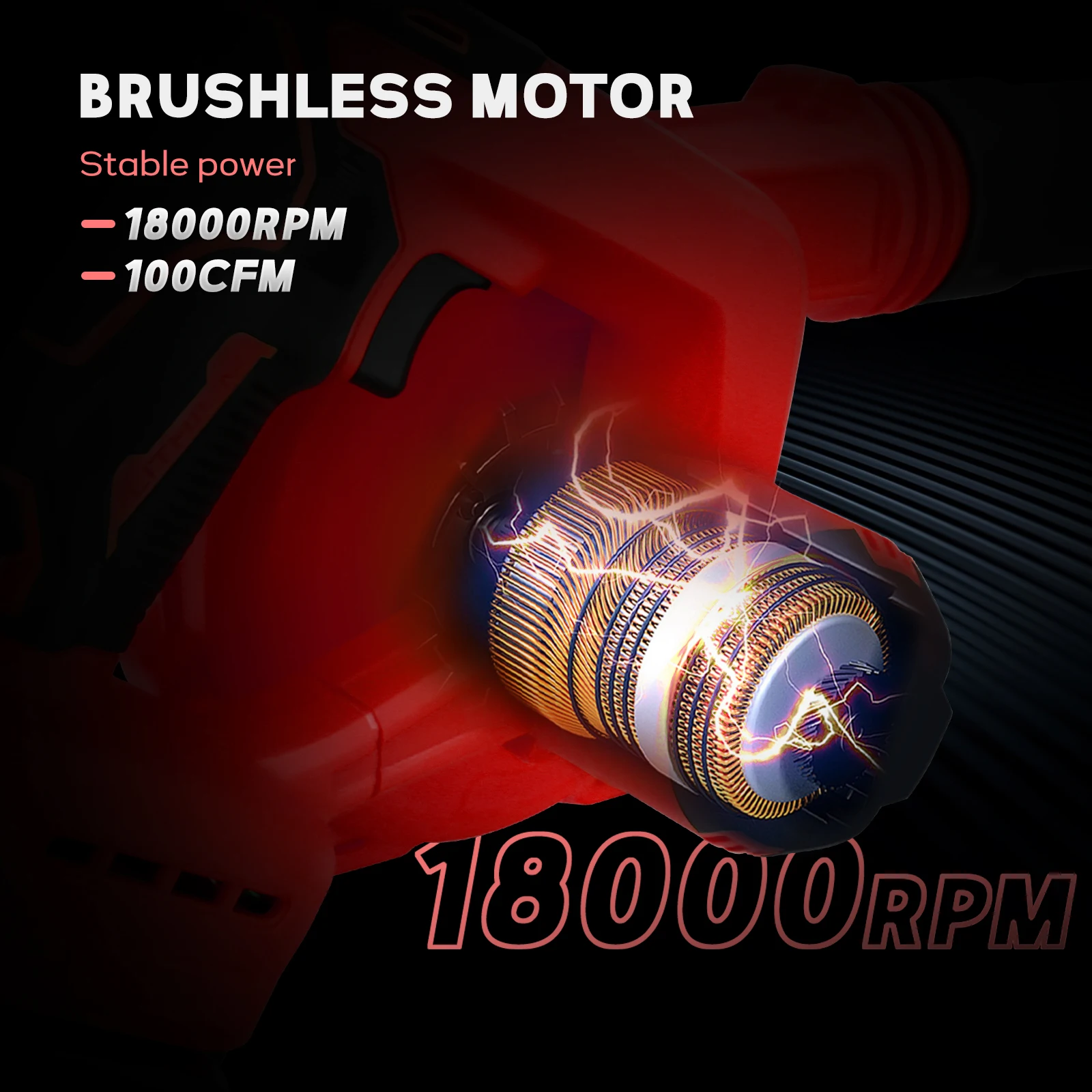 منفاخ أوراق الشجر اللاسلكي بدون فرش منفاخ هواء في موقع العمل 6 سرعات 2 في 1 منفاخ كهربائي ومكنسة كهربائية لبطارية ميلووكي 18 فولت