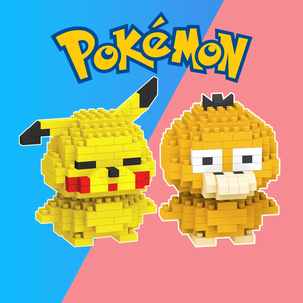 

Pokemon Pikachu, Psyduck Building Block, Alien, Dumbo Micro Block Model Kit, Collectible Disney Characters Toys, DIY Puzzle Gift