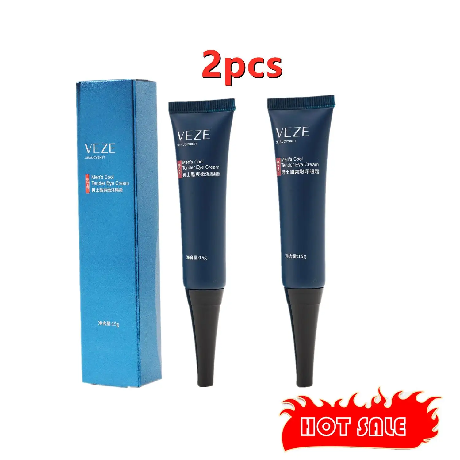 2PCS Day And Night Men's Eye Cream Eyes Bags Dark Circles Remove Skin Aging Cream Tight Firming Eye Contour Free Shipping