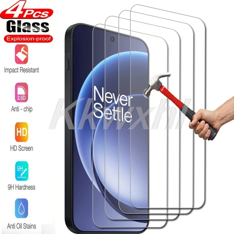 4 قطعة ل OnePlus 13R 13S 13T 15 Ace 6T 6 5 سباق الترا 3V Nord CE5 4 CE4 لايت N30 SE واقي للشاشة الزجاج المقسى غطاء الفيلم #1
