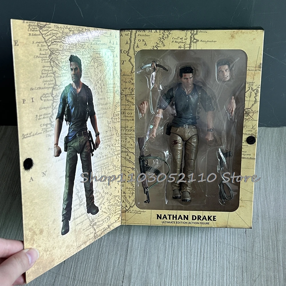 NECA Uncharted 4 A thief's end NATHAN DRAKE Action Figure Ultimate Edition PVC Model Toys Halloween Birthday Gifts Doll