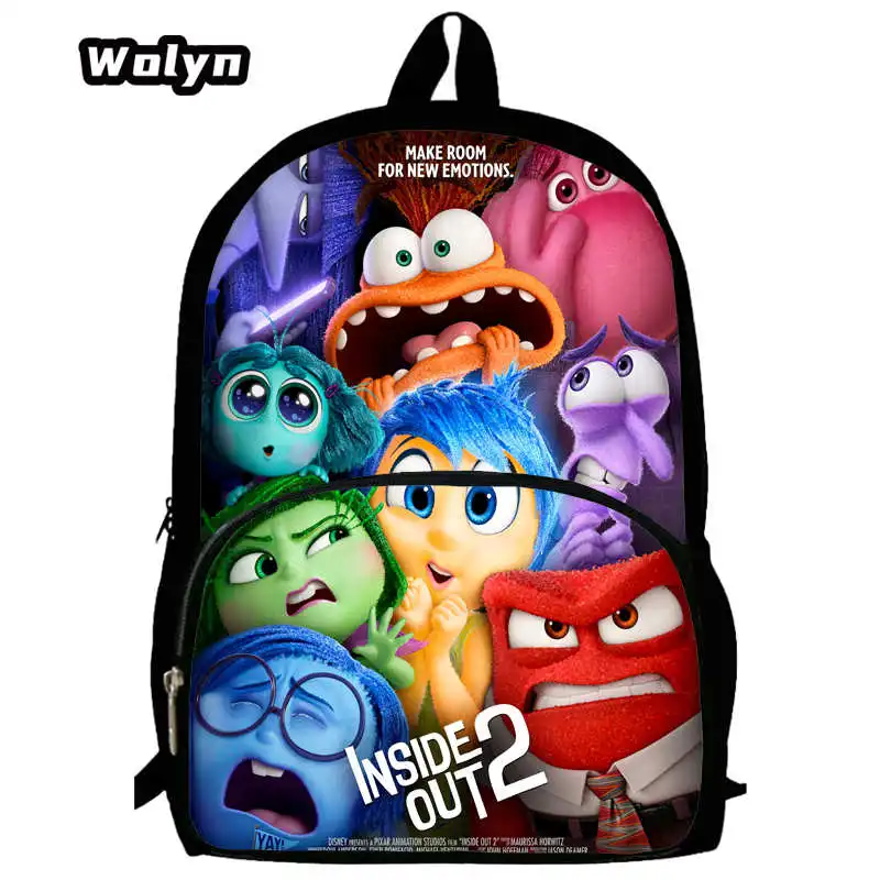 Inside Printed Out Cartoon School Backpack for Child ,Children School Bags ,Light Weight Backpack Best Gift for Pupil Students