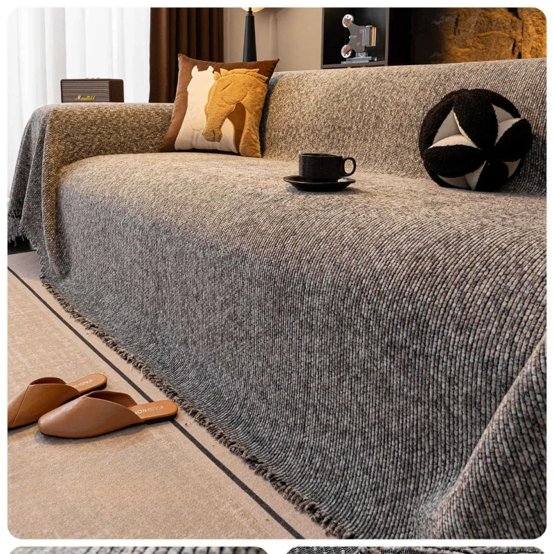 Chenier light luxury high-end sofa towel universal in all seasons, all-inclusive sofa cover, non-slip