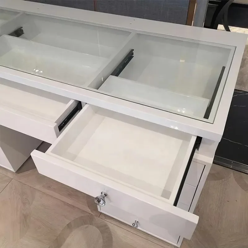 Modern White Luxury Vanity Dresser with Mirror Home Retail  Dressing Table for Bedroom