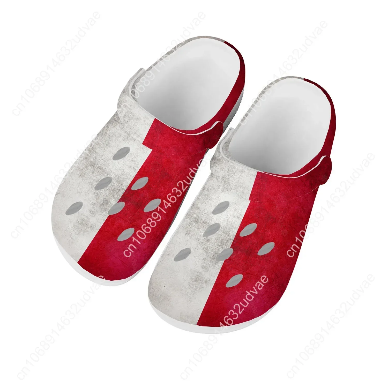 Poland National Flag Water Shoes Men Women Comfortable Home Garden Clogs Customizd Sandals Beach Breathable Hole Slippers