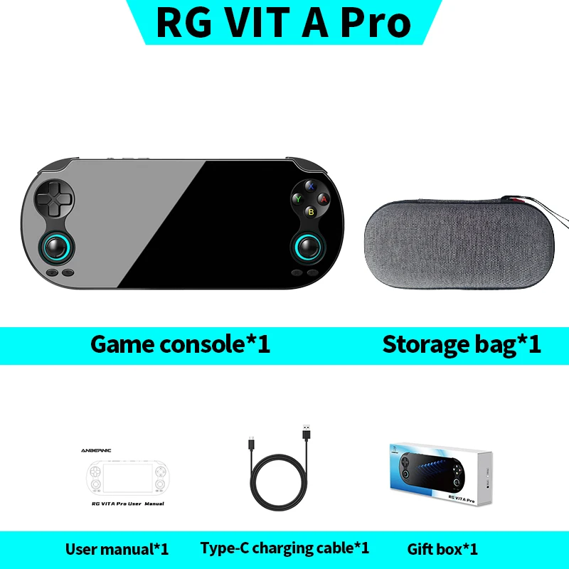 ANBERNIC RG VITA pro Handheld Game Console IPS Touchscreen 5000mAh Video Gaming Player AI Streaming Compatible RixelHK image 3