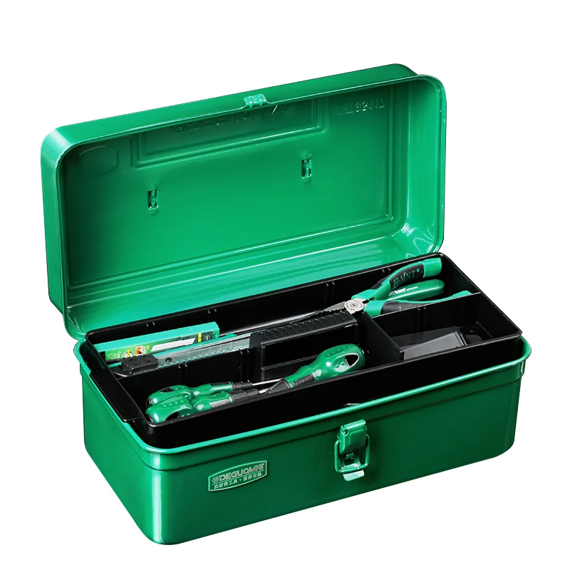 Aluminum Tool Box Set Contain Garage Storage Waterproof Box Suitcase Tool Box Metal Sealed Container Wrench Case Organizer Box