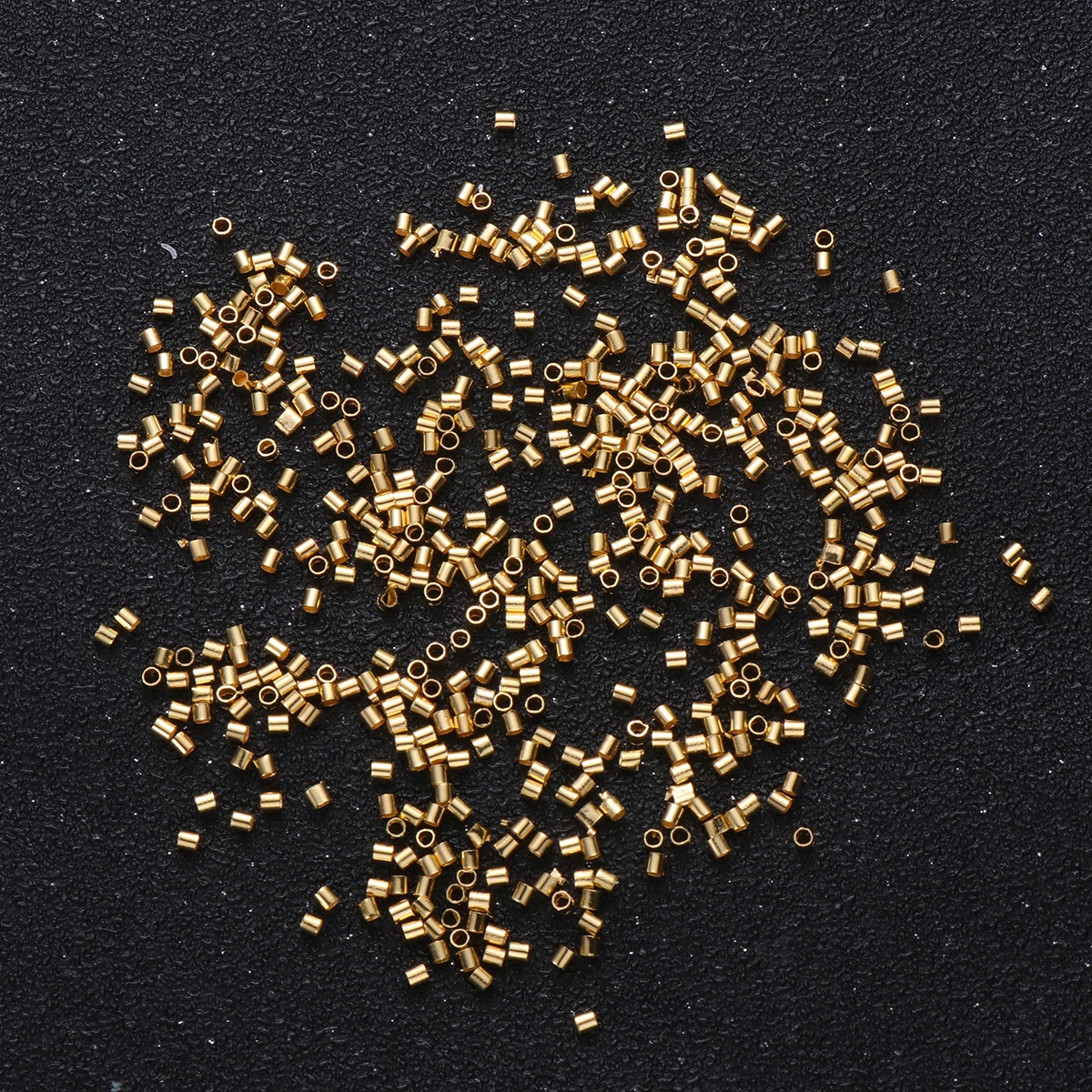 

2000 pcs Copper Tube Beads Jewelry Making Accessories Colored Mini Hole Smooth Bracelet Necklace Connector Spacer Craft
