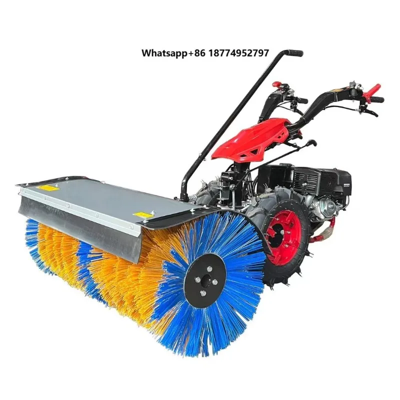 Customized Small Snow Blower Commercial Property Park Cleaning Walk-behind Snow Blower Sweeping and Throwing Snow Blower