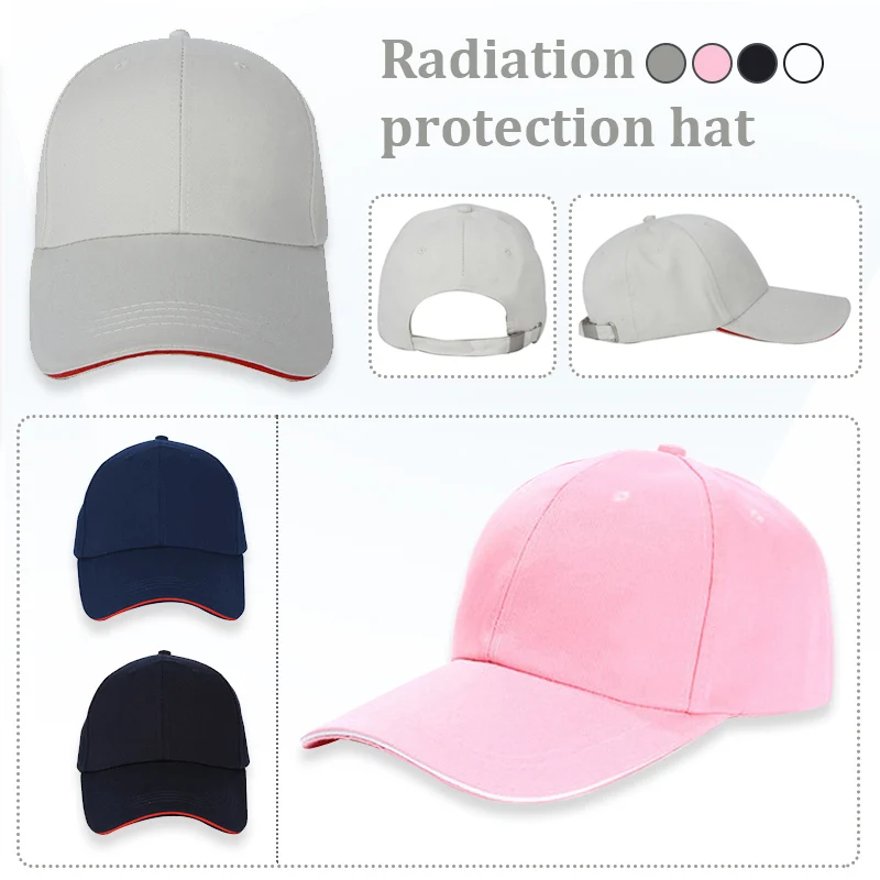 

Unisex Anti Radiation Cap TV EMF Radiation Protection Cap 68%/ Full Silver Fiber RFID Shielding Electromagnetic Hat Baseball Cap