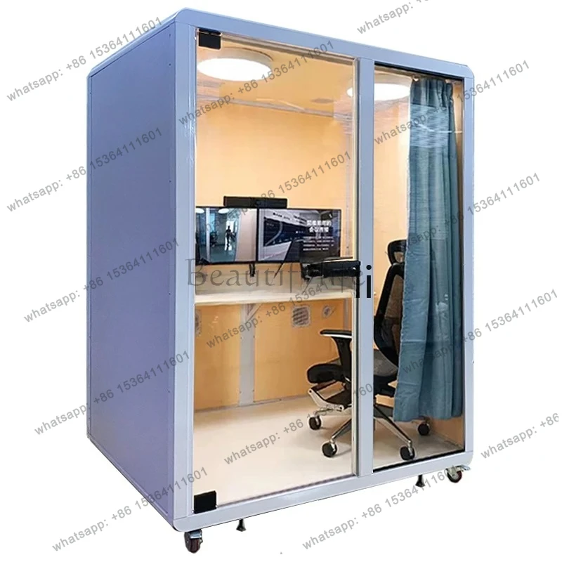 Online Education Cabin Homework Lecture Room Soundproof Room Student Online Learning Course Mobile Silent Room  H
