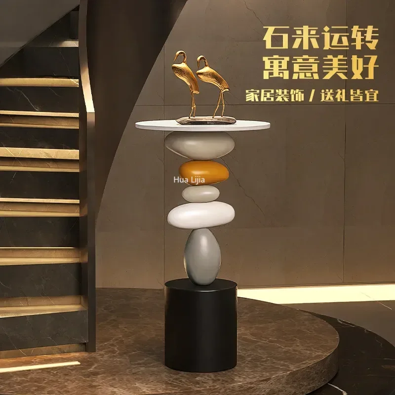 Coffee Tables Stone Run High  Art Living Room Large Light Luxury Floor Decoration Creative TV Cabinet Next Home ornament