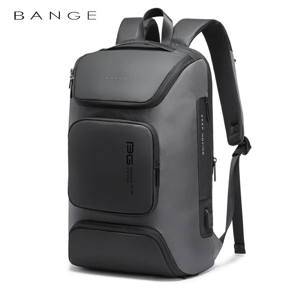 Bange  Backpacks Large Capacity USB Charging Backpack Wear-resistant Oxford Casual Travel Bag for Male Female