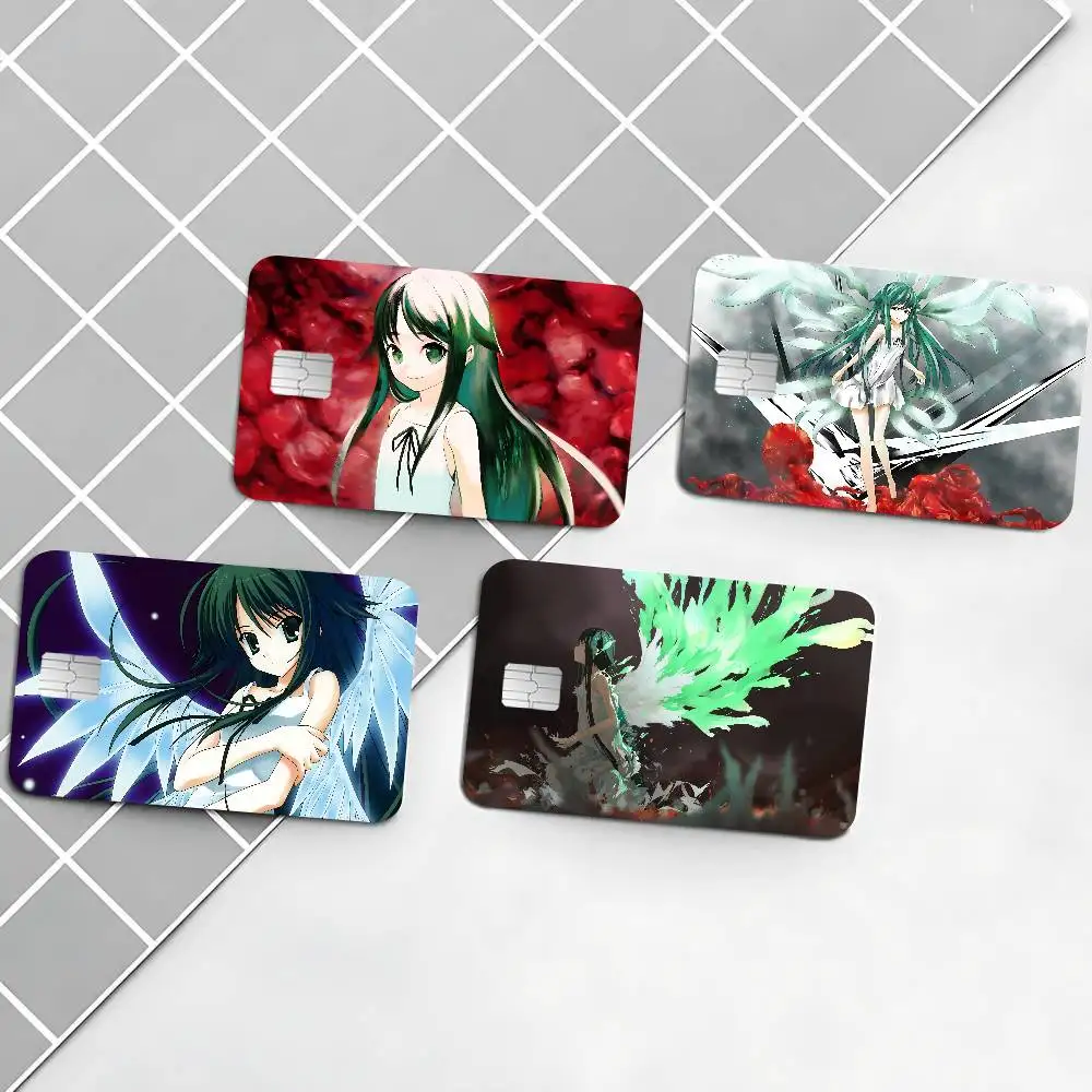 Game The Song Of Saya 100% Hot Sale Amine Credit Debit Bank Card Bus Card Film Skin Sticker