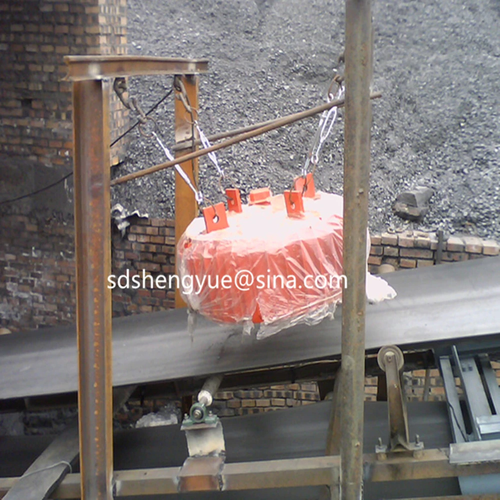 customized Series RCDB suspended dry electromagnetic iron separator for conveyor belt width from 500mm to 2000mm