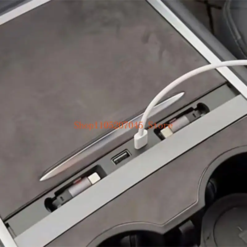 

Док-станция USB 37cd с телескопическим тросом, подходящая для водителей автомобилей, аксессуар для центральной консоли с быстрой