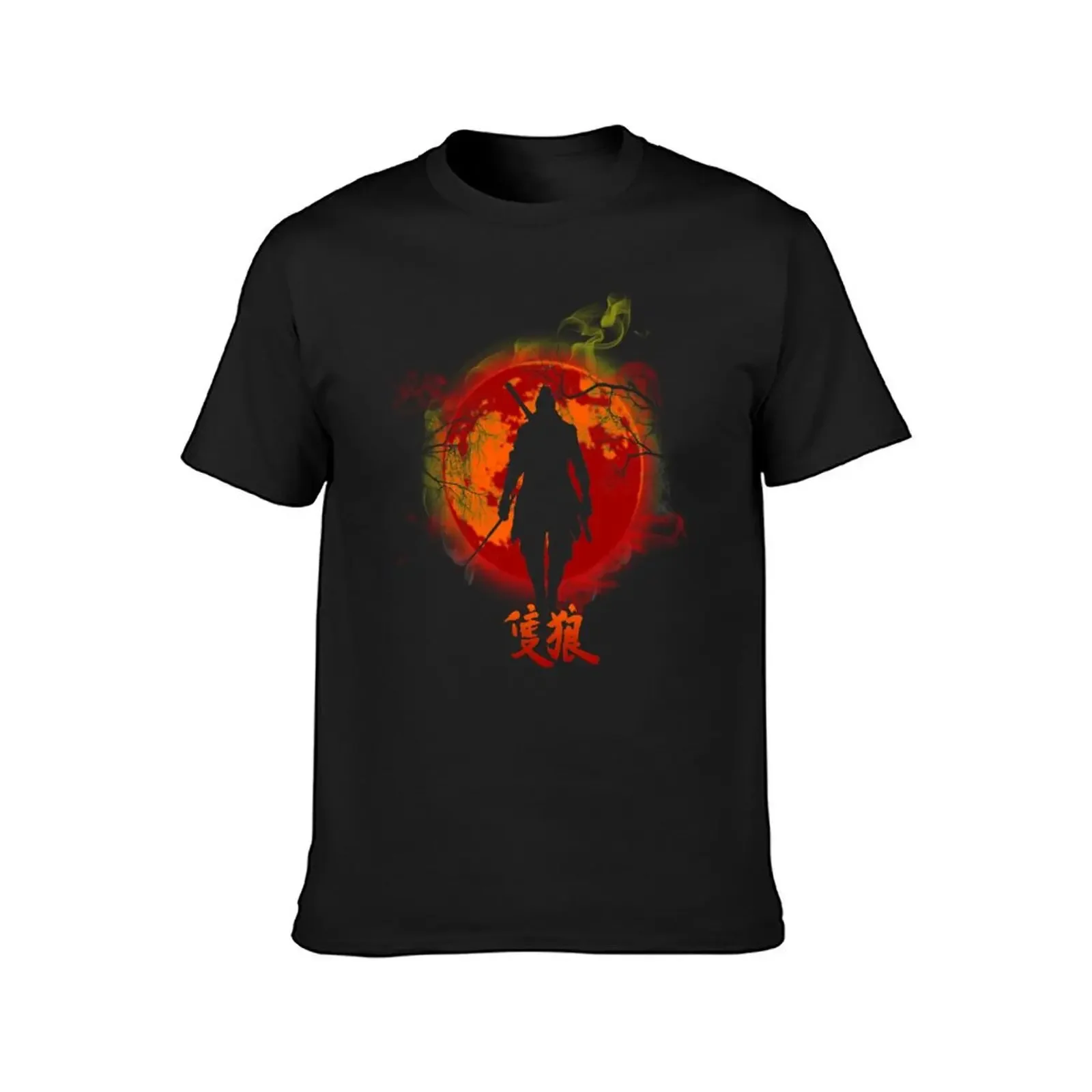 Sekiro sunset T-Shirt vintage anime shirt customizeds hippie clothes quick drying t shirt men 100℅ cotton