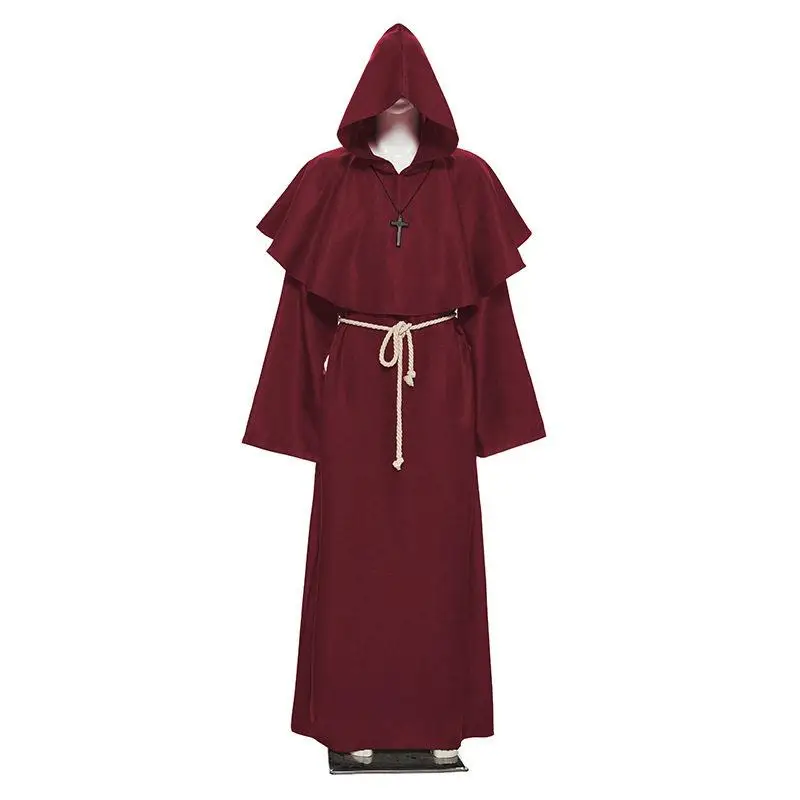 

Medieval Monk Wizard Priest Costume Halloween Ladies' Traditional Ethnic Stage Performance Clothing plus Size Customizable