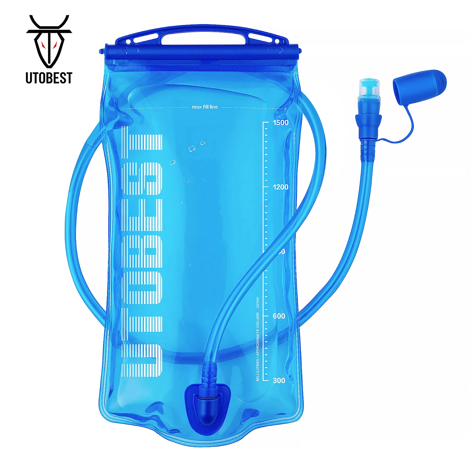 UTOBEST 1L/1.5L/2L/3L Hydration Bladder Water Reservoir Water Bag BPA Free for Running Cycling Hiking