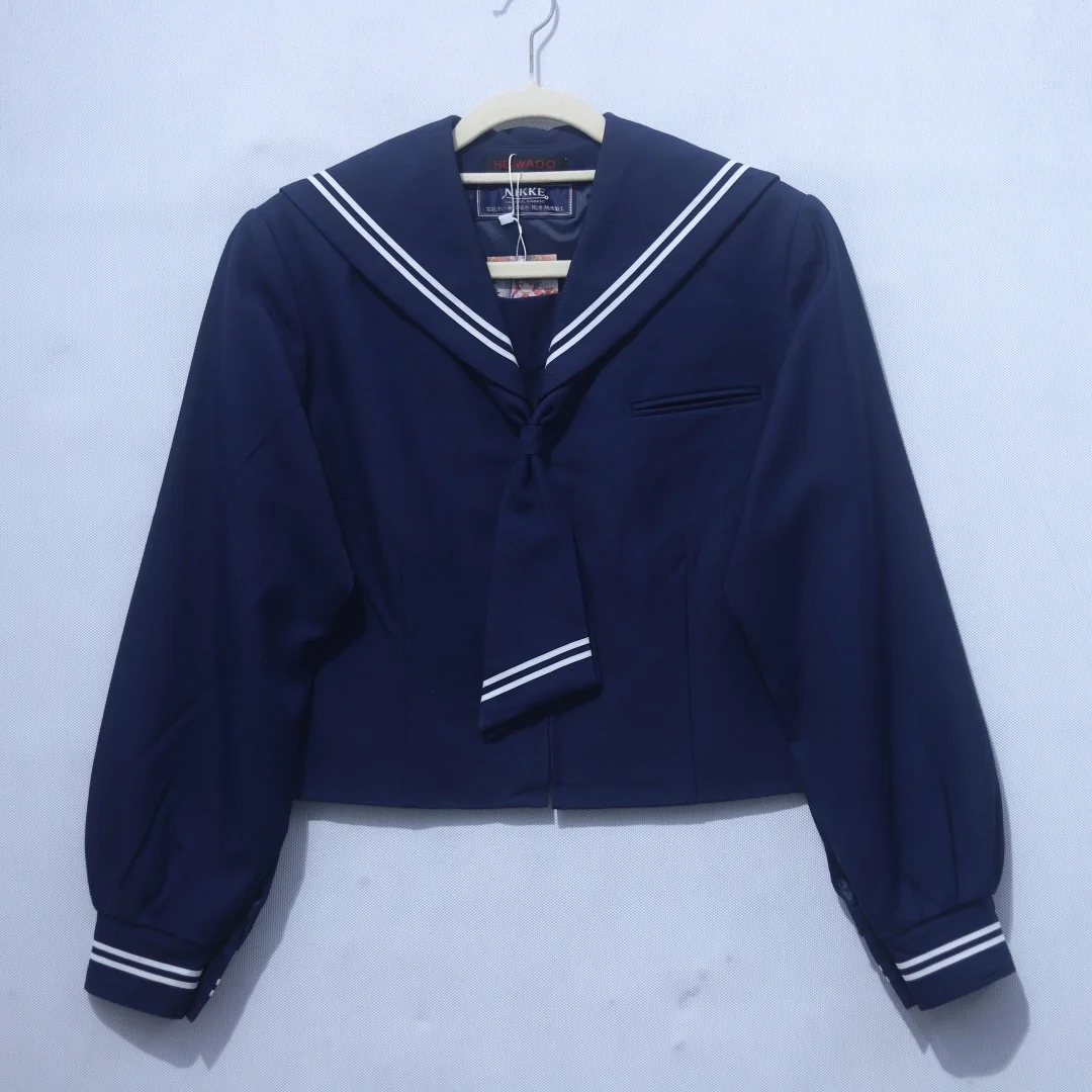 Winter Uniform Sailor Suit Japanese Style Long Sleeve Mid-Length Skirt Straight Leg Pants Student School Uniform Jk Outfit view 4