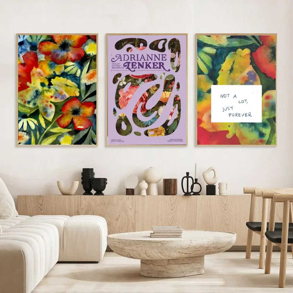 A-Adrianne Lenker-Songs Album Poster Modern and Elegant Wall Stickers for Home Decor Living Room Dormitory Wall Art