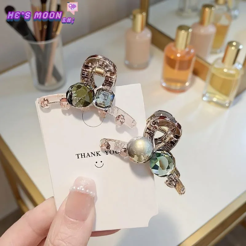 لطيف صغير الراين اللؤلؤ مخلب شعر رائعة صغيرة القرش كليب ل الانفجارات الأميرة أنماط غطاء الرأس النساء فتاة الاستخدام اليومي الهدايا