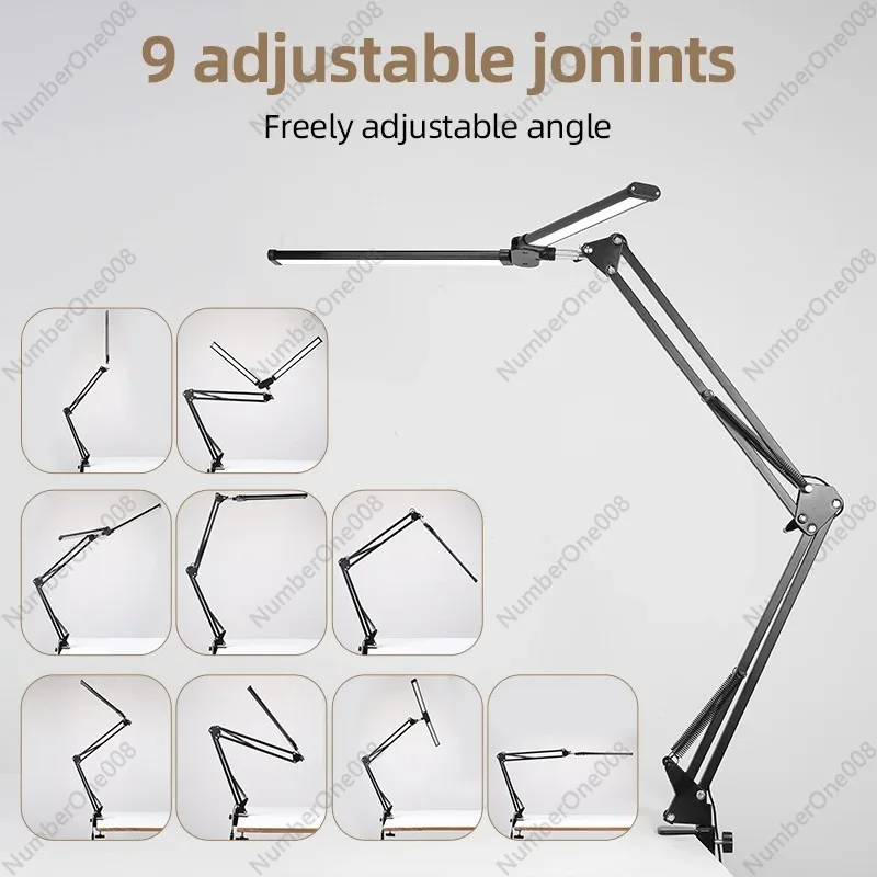 LED شاشة الكمبيوتر ضوء Led حماية العين الجدول مصباح القراءة ليلة ضوء ثلاثي الألوان يعتم لمبة مكتب للدراسة مكتب الرياضات الإلكترونية