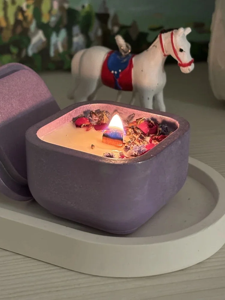 

1 комплект силиконовой формы для свечей своими руками с крышкой - форма для изготовления банок с арома-воском для смолы, бетона, гипса - форма для домашних поделок