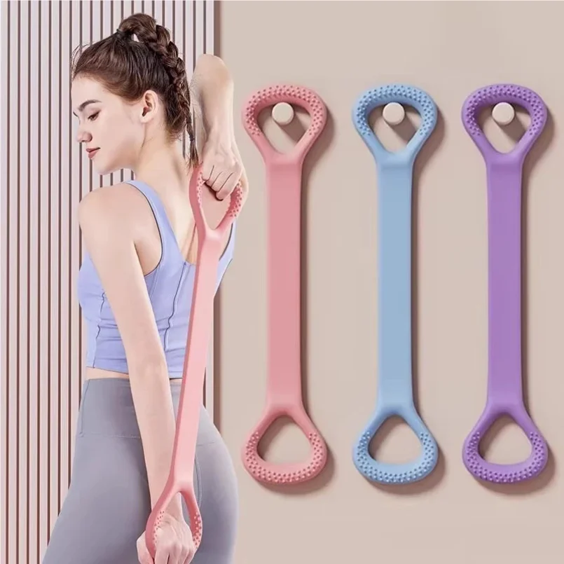 

8 Fitness Workout Resistance Band Arm Back Shoulder Exercise Elastic Training Band Yoga Pilates Physical Therapy Equipment