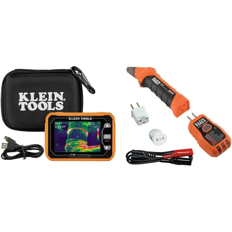 TI290 Rechargeable PRO Thermal Imaging Camera, Over 49000 Pixels, Wi-Fi Data Transfer & 80016 Circuit Breaker Finder Tool Kit wi