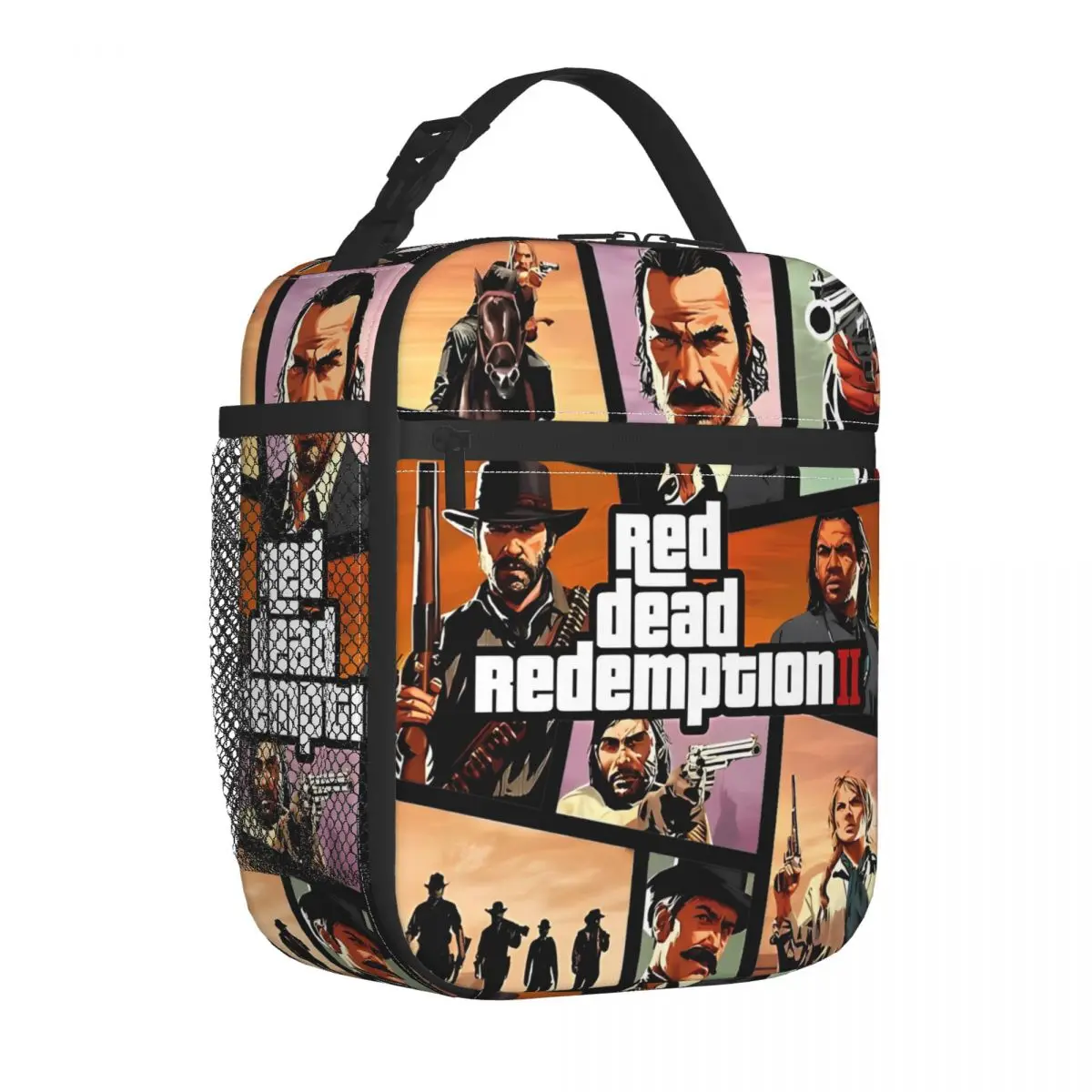 

Limited Redemptions Insulated Lunch Bag Large Gamer Gaming Reusable Thermal Bag Tote Lunch Box Work Travel Food Bag