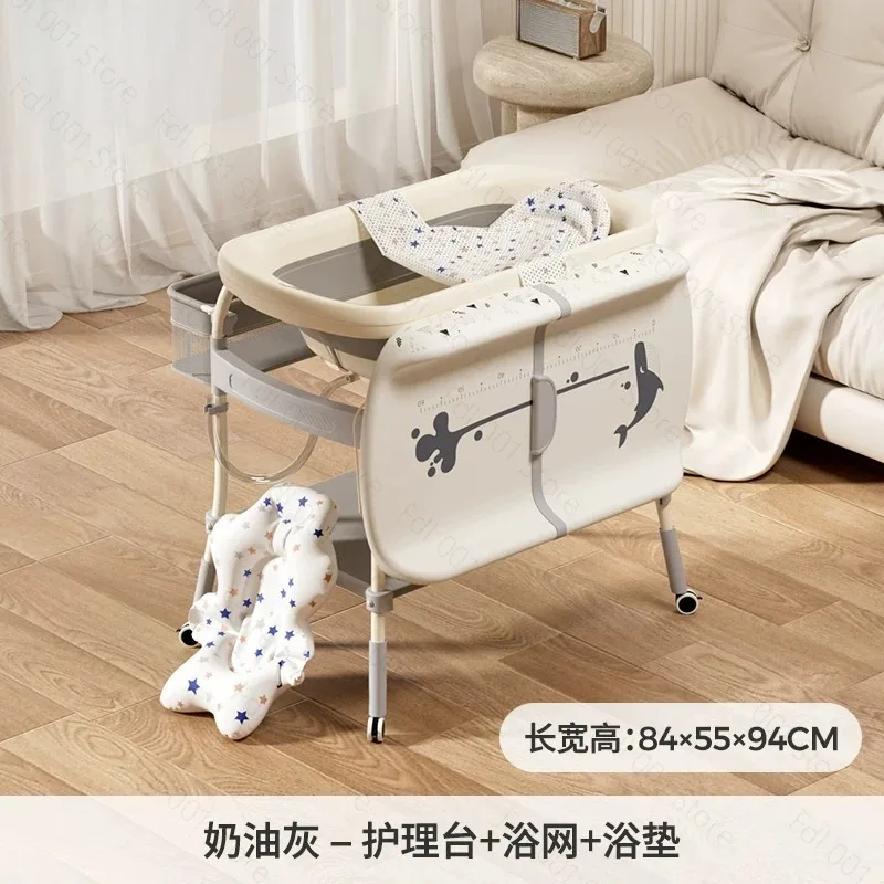 Diaper Table Nursing Table Massage Bath Multifunctional Newborn Baby Bed Changing Table