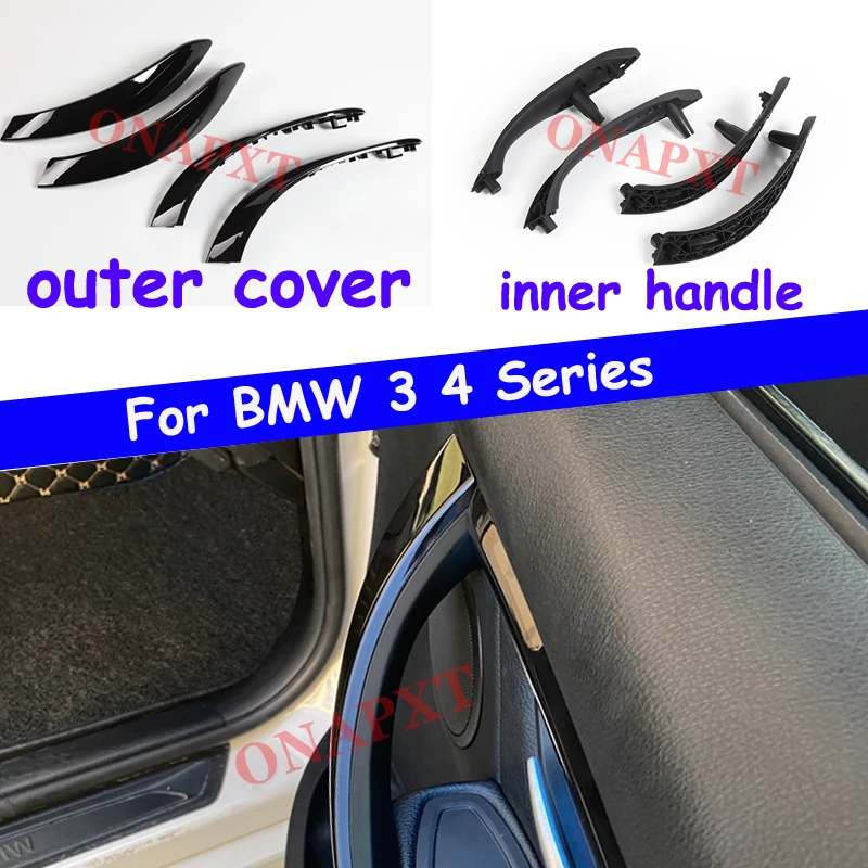 For BMW 3 4 Series F30 F80 F31 F34 F35 F32 F82 F33 F83 F36 Inner Door Panel Handle Pull Trim Outer Cover Auto Interior Armrest