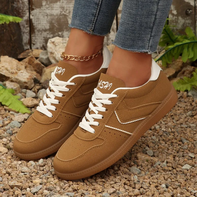 2025nuove scarpe casual scarpe da corsa all-match alla moda in pelle Pu comode scarpe sportive leggere da donna Zapatos De Mujer