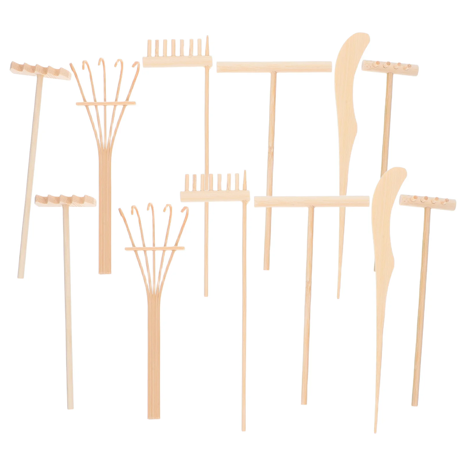 

1Set Mini Zen Garden Rake Tools Bamboo Sand Rake Set for Home Office Decor Meditation Stress Relief Sand Zen Garden Kit