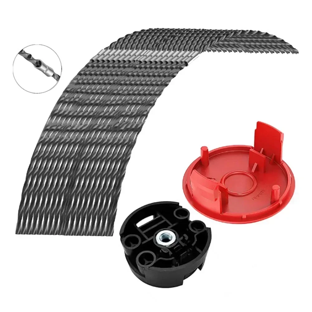 10pcs Trimmer Line&Cover&Head For Bosch AFS 23-37 F016800431 F016F04841 F016F04839 Grass Trimmer Lawn Trimmer Spare Part