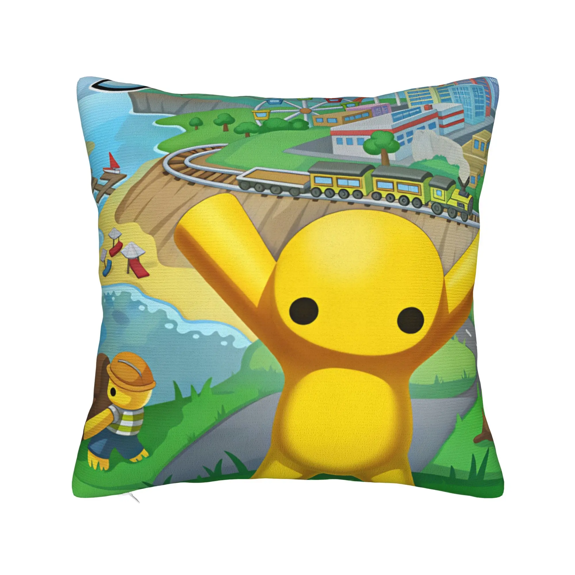Wobbly Life Swinging Life Pillow Case  Novelty Pillow Cover Graphic Pillowcases For Living Room Bed Chair