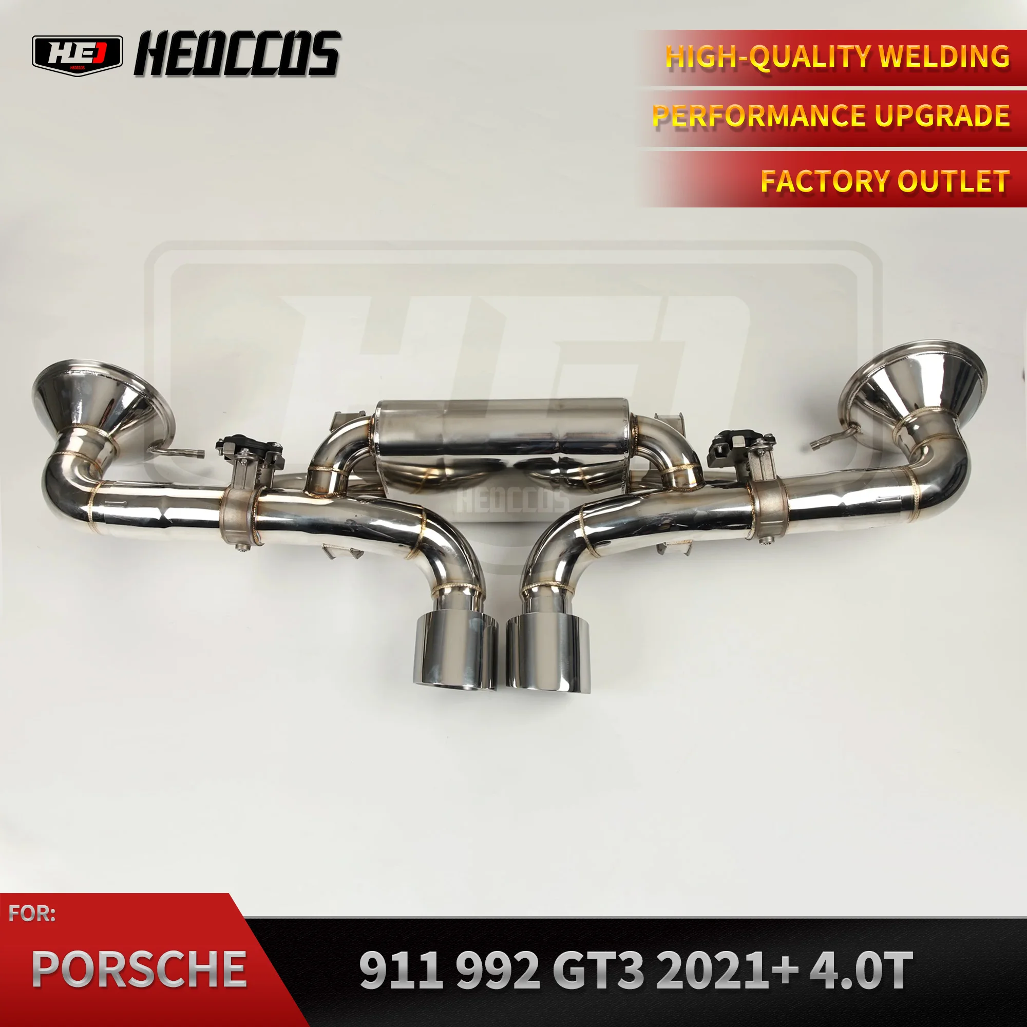 

HEO Stainless Steel Performance Exhaust Catback For Porsche 911 992 GT3 Catback Valve Exhaust System Muffler