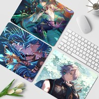 Genshin Impact AlhaithamAnimation Thickened Mouse Pad Gaming Keyboard Table Mat Office Supplies Room Decor for PC Desk Pad