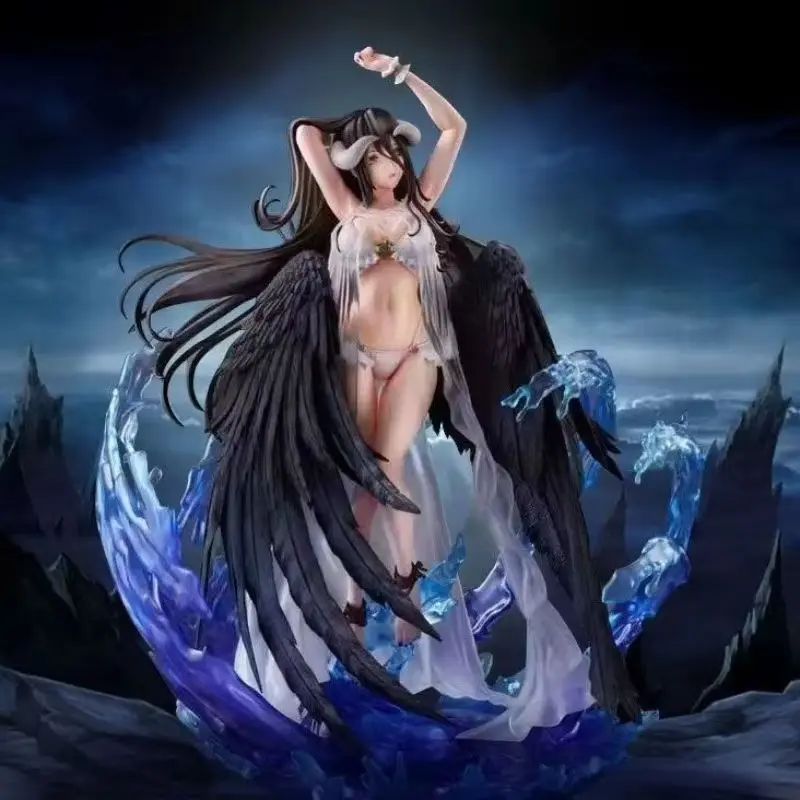 Albedo Overlord Anime Figur Bademode Sexy Girl Actionfigur Badeanzug Sammlerpuppe Modell Geschenk für Fans und Sammler