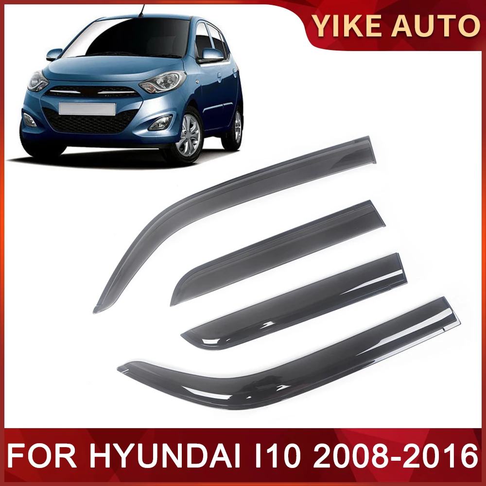 

Window Visor for HYUNDAI i10 PA 2008-2016 Weathershied Door Visor Wind Sun Rain Guards Side Window Wind Deflectors Auto Parts