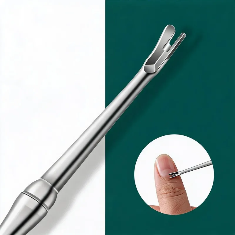 Surgical Grade Stainless Steel High Quality Cuticle Remover Dead Skin Pusher, Manicure Tool Nail Art Scraper Cleaner Trimmer