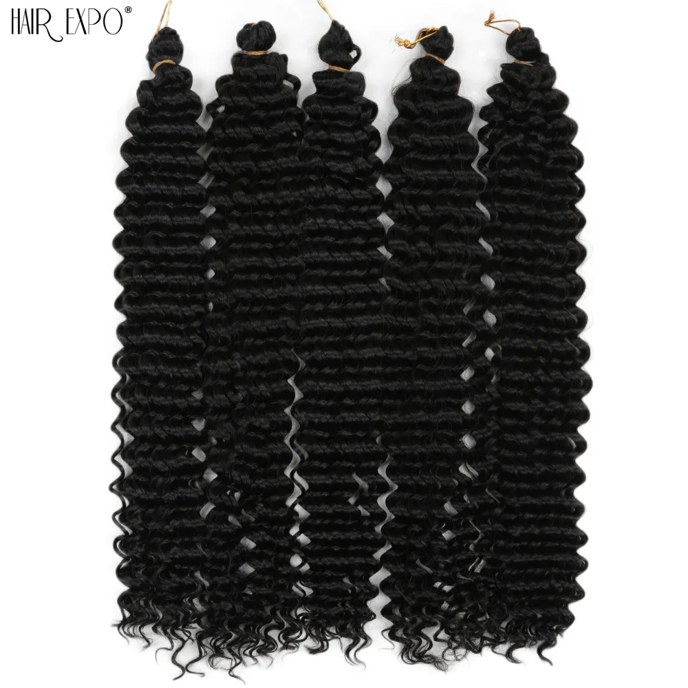 22 "Deep Wave Häkeln Haar synthetische Leidenschaft Twist Flechten Haar verlängerung Afro Locken Wasserwelle Deep Twist Zopf Haar Ozean Welle – Detail 12
