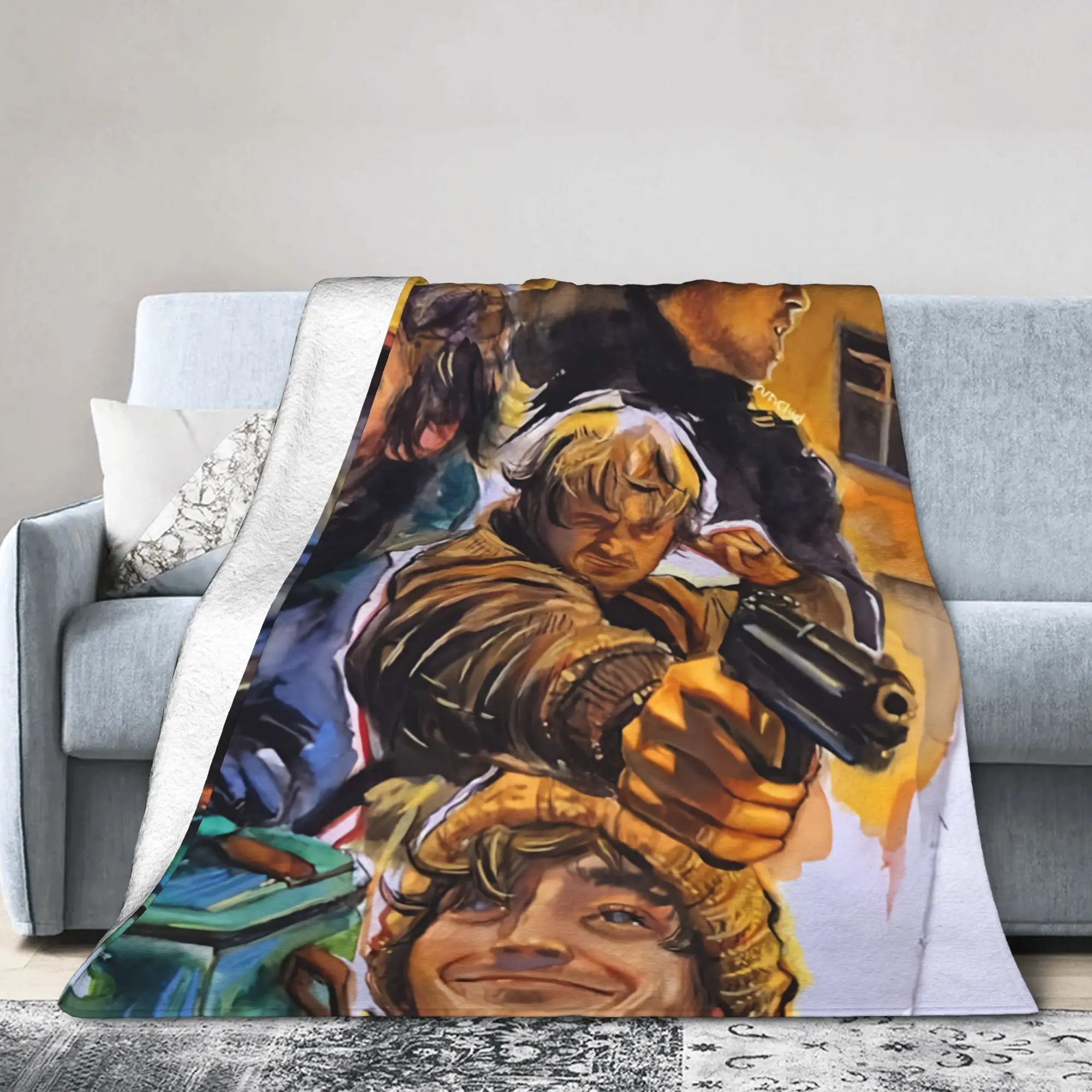 Bryan Austin Abrams Blanket Fleece All Season R-Residents Halloween Film Portable Warm Throw Blanket for Bed Bedroom Bedspread