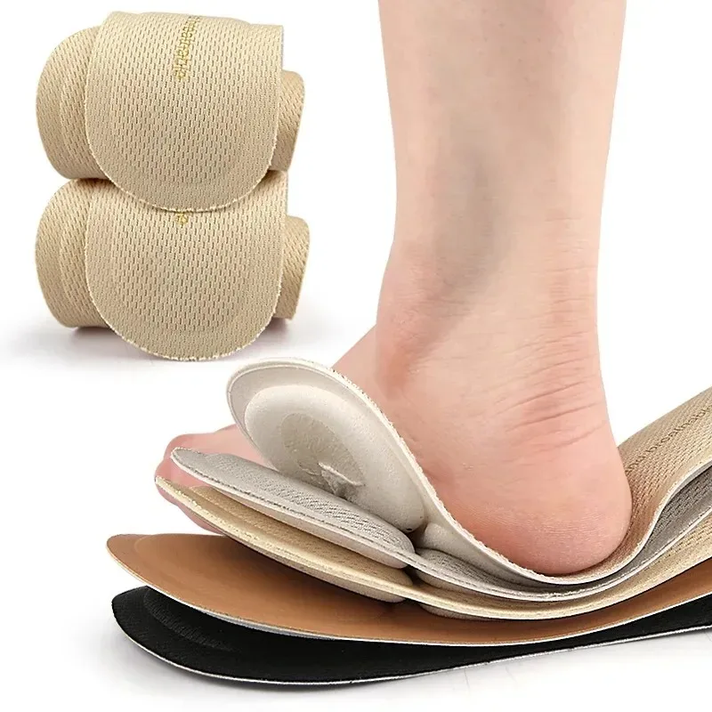 Women's High Heel Insole - Anti-Fatigue,Self-Adhesive Forefoot Pad,Sweat-Wicking, Non-Slip, Arch Support 7/10 Length for Sandals