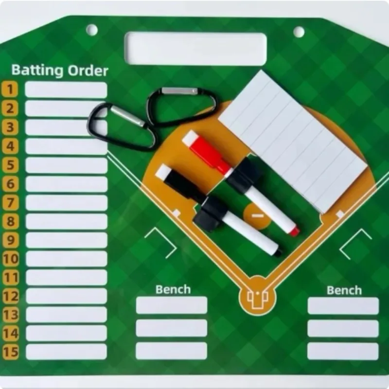 

Baseball Tactic Board PVC Wear-resistant Portable Coaching Clipboard Baseball Training Competition Coach Gear Strategy Board