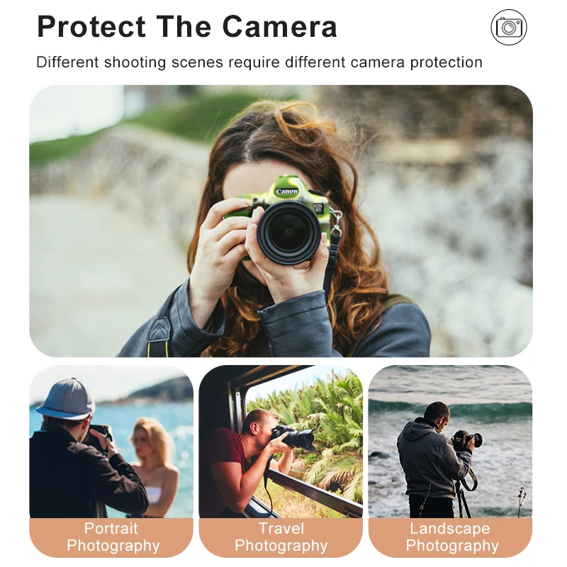 Soft Canon EOS 6D ซิลิโคนกระเป๋ากล้องซิลิโคนกรณีกระเป๋ากล้องยางสำหรับ Canon 6D ป้องกันปกป้องตัวเครื่อง