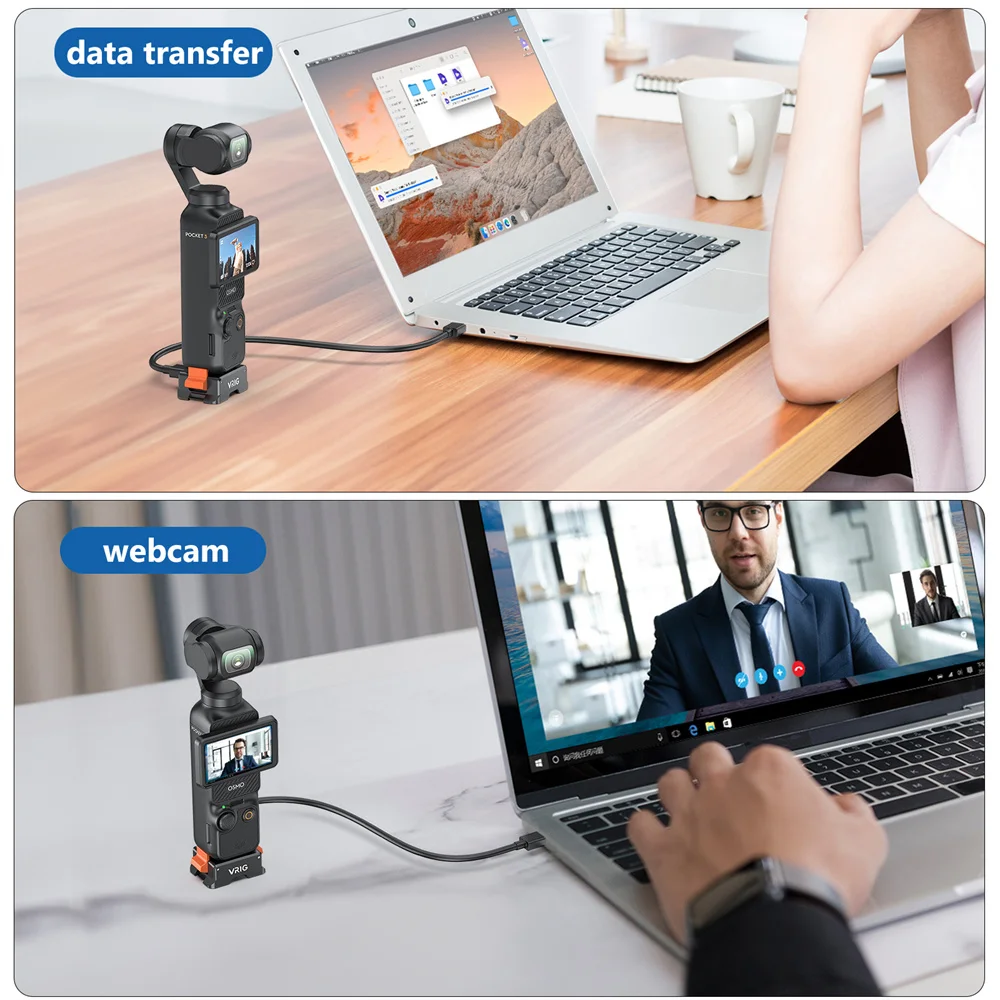 Vrig-pocket 3磁気クイックリリース充電ベース、アクションカメラアクセサリー、arca、gopro、dji osmo pocket 3用ACマウント、1,4インチ