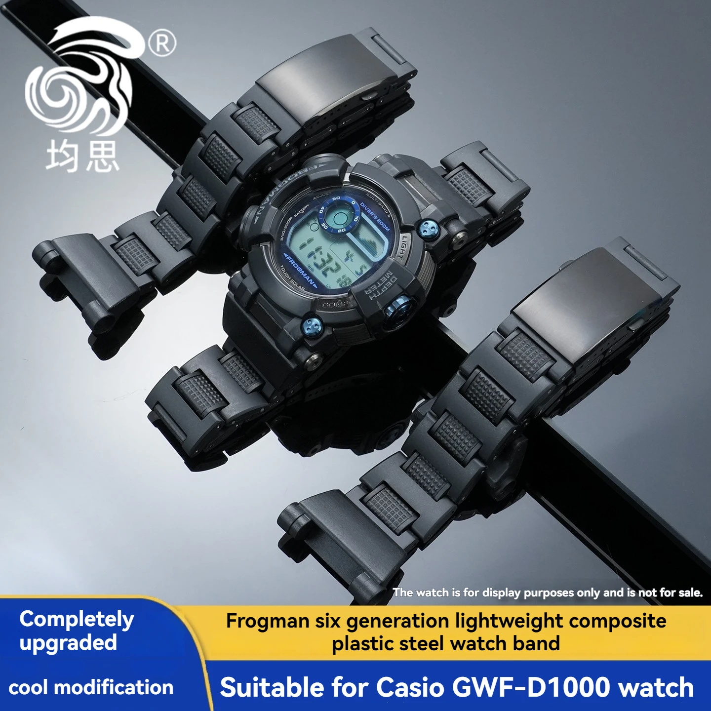 Modified Lightweight Steel Watchband For Casio GSHOCK Frogman Sixth Generation Diving Watch 3445 GWF-D1000B Strap Watch bracelet