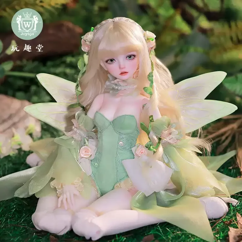 2024 Stock New Product 44cm Original Doll 1/4 Girl Doll Shana Flower Elf Petal Skirt Resin Doll Handicraft Girl Toy Birthday Toy